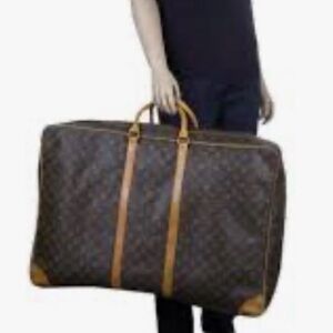 Louis Vuitton Brown and Tan Monogram Travel Bag